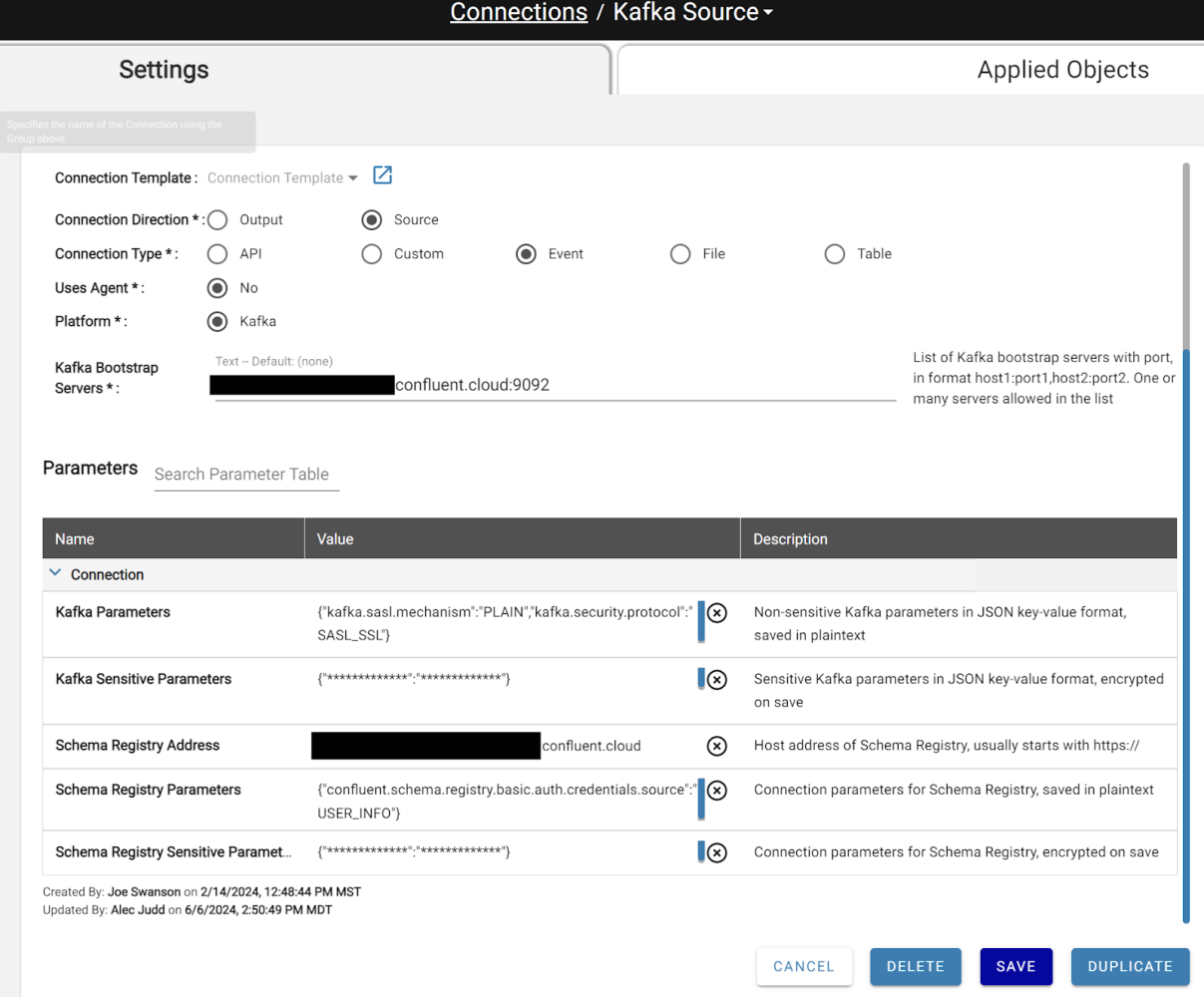 Kafka ingestion configuration in DataForge Cloud
